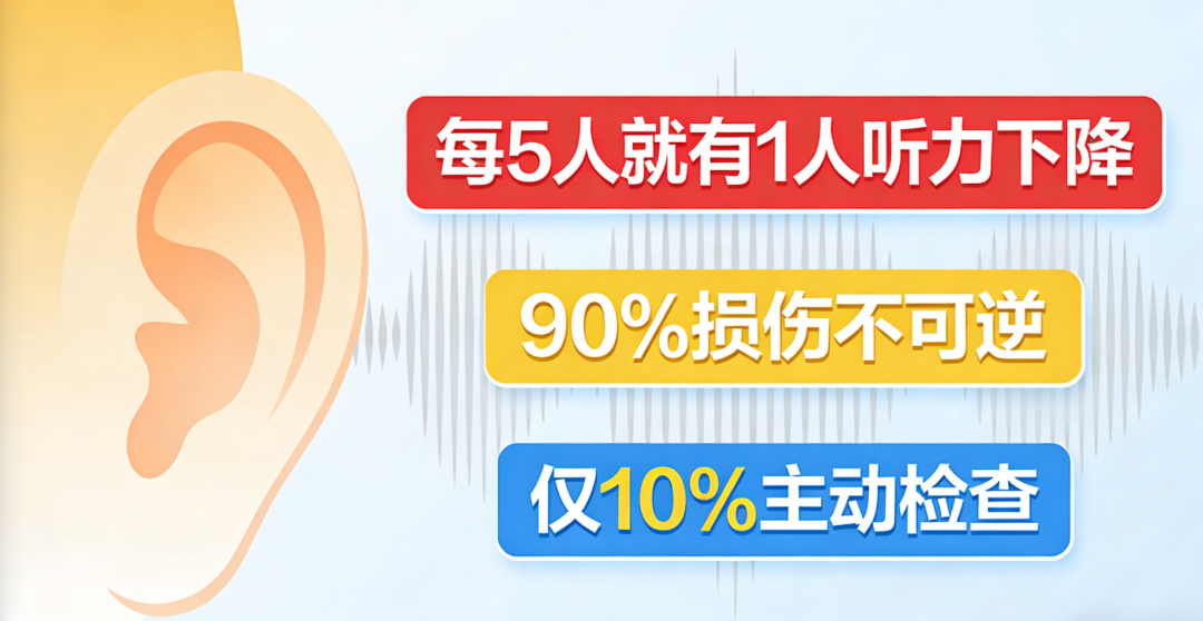 90%的听力损伤不可逆！春季耳朵体检清单来啦